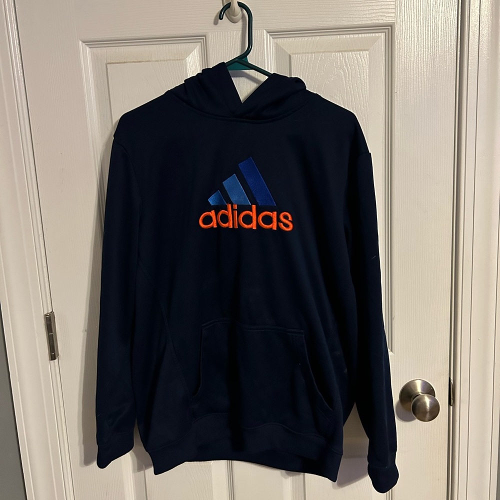 ADIDAS Youth XL-18 Navy Hoodie